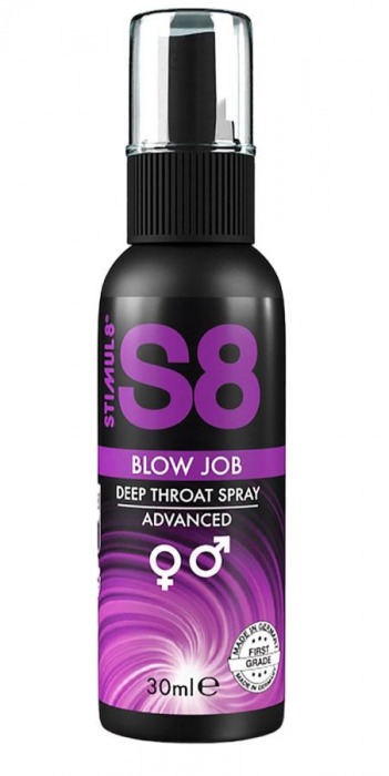 Лубрикант для орального секса S8 Deep Throat Spray - 30 мл. - Stimul8 - купить с доставкой в Находке