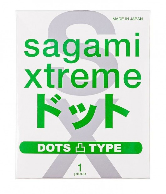 Презерватив Sagami Xtreme Type-E с точками - 1 шт. - Sagami - купить с доставкой в Находке
