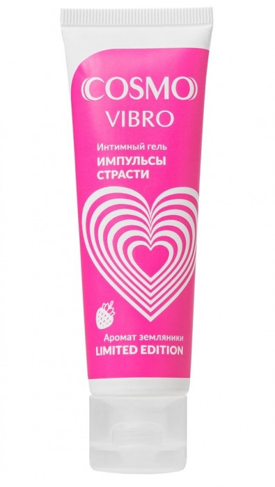 Возбуждающий гель на водно-силиконовой основе Cosmo Vibro с ароматом земляники - 50 гр. - Биоритм - купить с доставкой в Находке