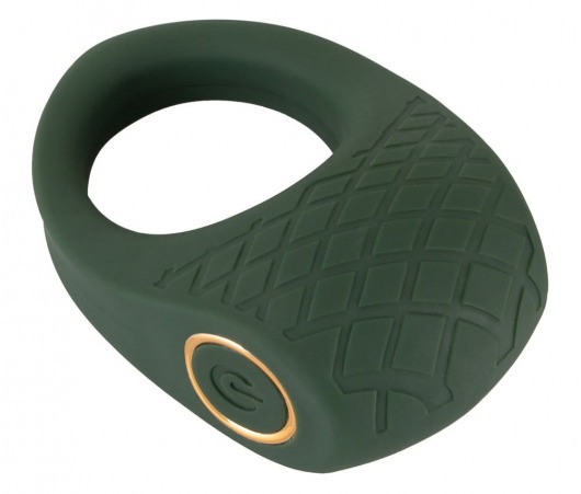 Зеленое эрекционное виброкольцо Luxurious Vibro Cock Ring - Orion - в Находке купить с доставкой
