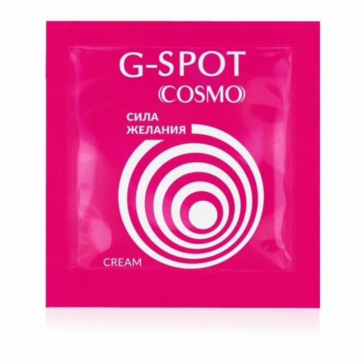 Стимулирующий интимный крем для женщин Cosmo G-spot - 2 гр. - Биоритм - купить с доставкой в Находке