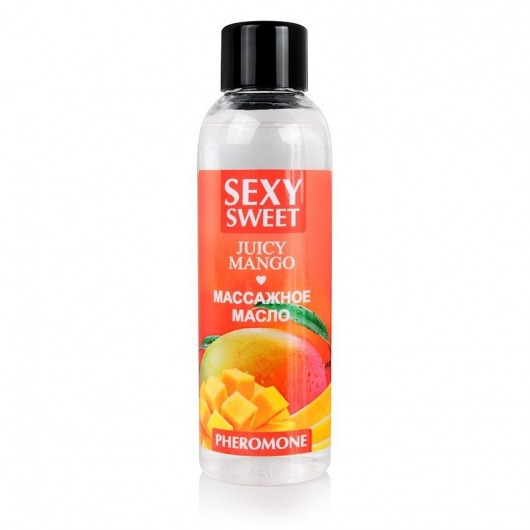 Массажное масло Sexy Sweet Juicy Mango с феромонами и ароматом манго - 75 мл. - Биоритм - купить с доставкой в Находке