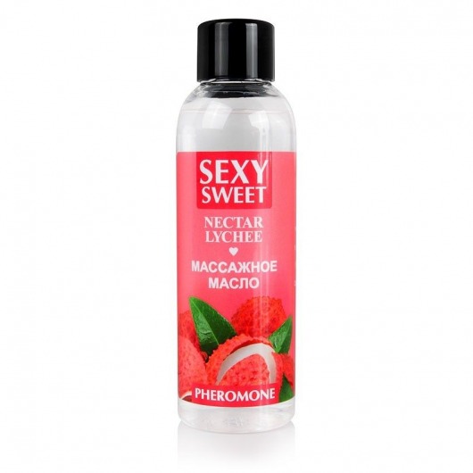 Массажное масло Sexy Sweet Nectar Lychee с феромонами и ароматом личи - 75 мл. - Биоритм - купить с доставкой в Находке