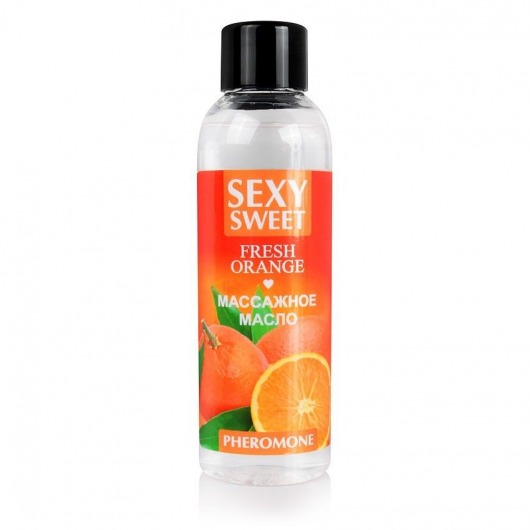 Массажное масло Sexy Sweet Fresh Orange с ароматом апельсина и феромонами - 75 мл. - Биоритм - купить с доставкой в Находке