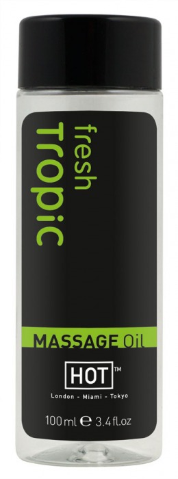 Массажное масло для тела Tropic Fresh - 100 мл. - HOT - купить с доставкой в Находке