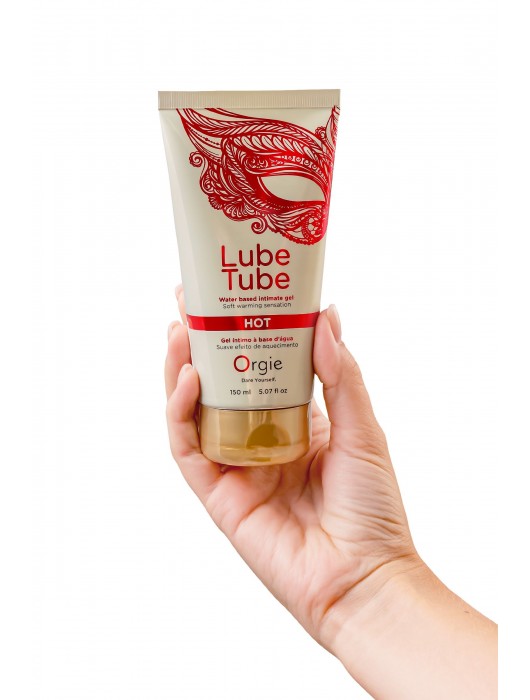 Интимный гель на водной основе Lube Tube Hot с разогревающим эффектом - 150 мл. - ORGIE - купить с доставкой в Находке