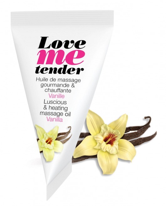 Съедобное согревающее массажное масло Love Me Tender Vanilla с ароматом ванили - 10 мл. - Love to Love - купить с доставкой в Находке