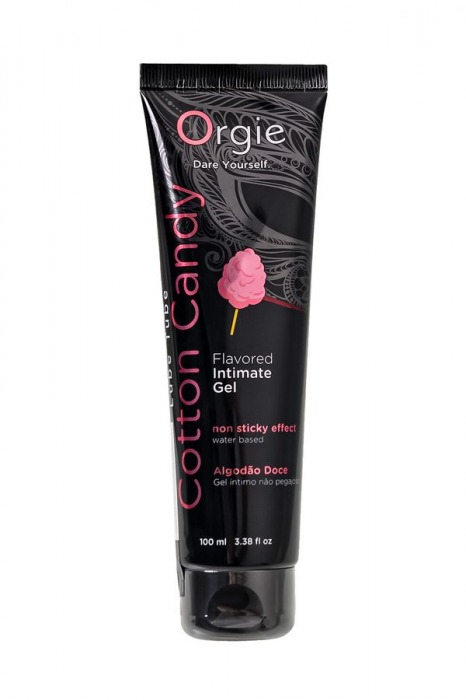 Интимный гель на водной осное Lube Tube Cotton Candy со вкусом сахарной ваты - 100 мл. - ORGIE - купить с доставкой в Находке