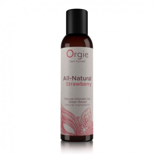 Интимный гель на водной основе All-Natural Strawberry с ароматом клубники - 150 мл. - ORGIE - купить с доставкой в Находке