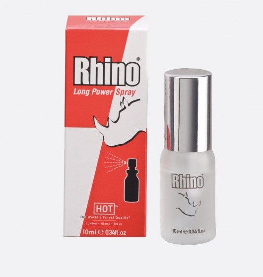 Пролонгирующий спрей для мужчин Rhino - 10 мл. - HOT - купить с доставкой в Находке