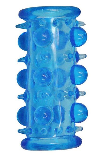 Голубая насадка с шипами и шишечками LUST CLUSTER - Dream Toys - в Находке купить с доставкой