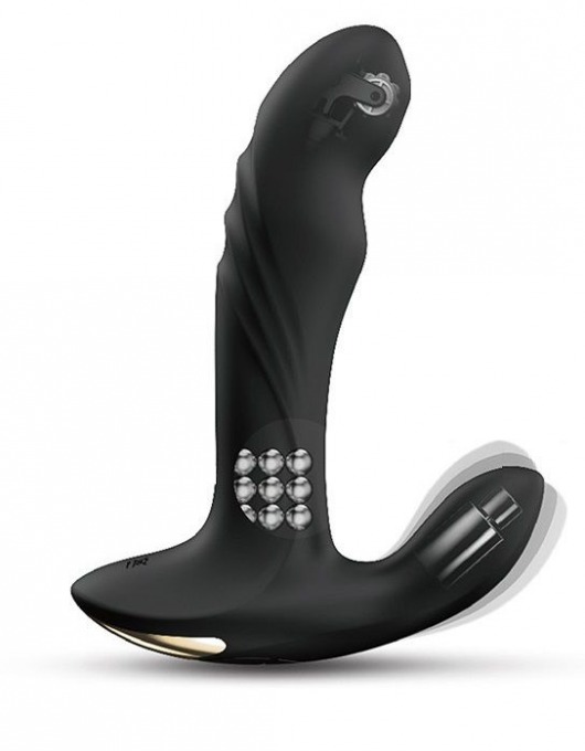 Черный вибромассажер простаты Multi P-Joy с 3 моторами - Dorcel - в Находке купить с доставкой