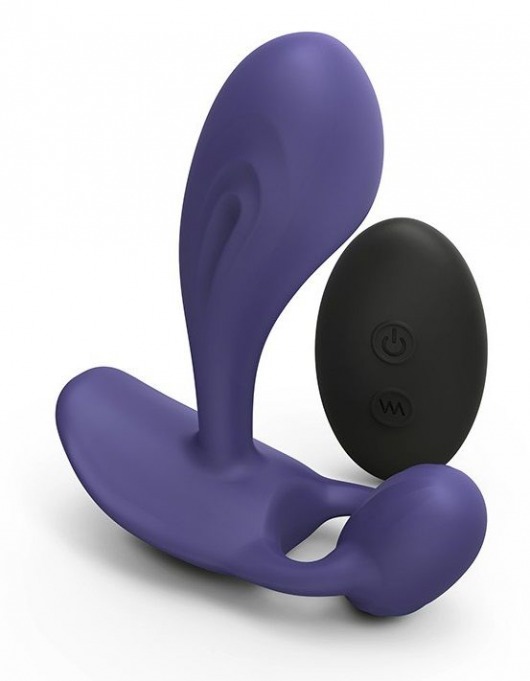 Темно-синий вибромассажер Witty P G Vibrator with Remote Control - Love to Love - в Находке купить с доставкой