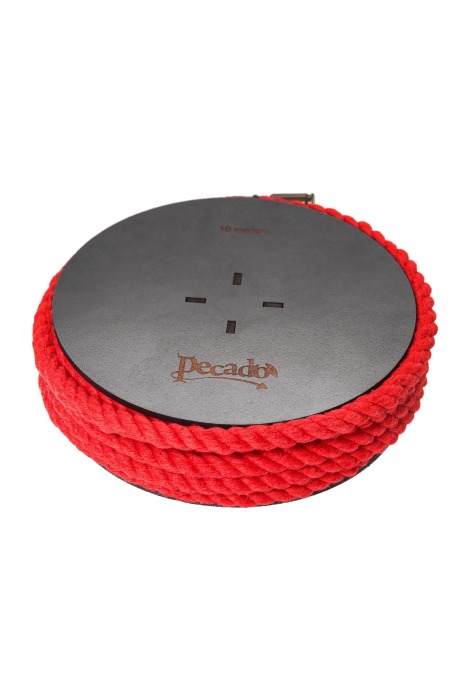 Красная веревка для шибари на катушке - 10 м. - Pecado - купить с доставкой в Находке