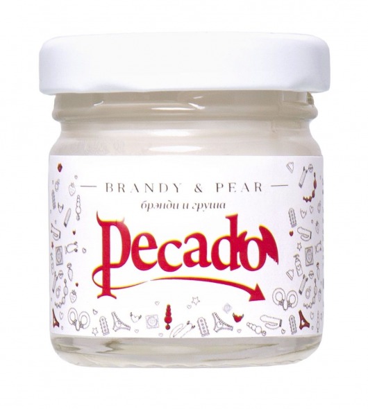Массажная свеча Brandy   Pear - 35 мл. - Pecado - купить с доставкой в Находке