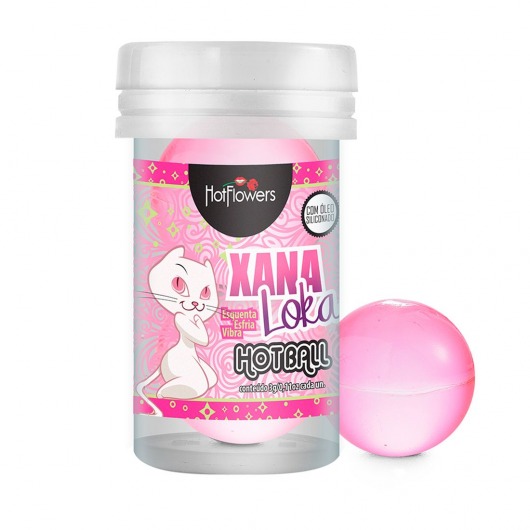 Лубрикант на силиконовой основе с эффектом вибрации Xana Loka Hot Ball (2 шарика по 3 гр.) - HotFlowers - купить с доставкой в Находке