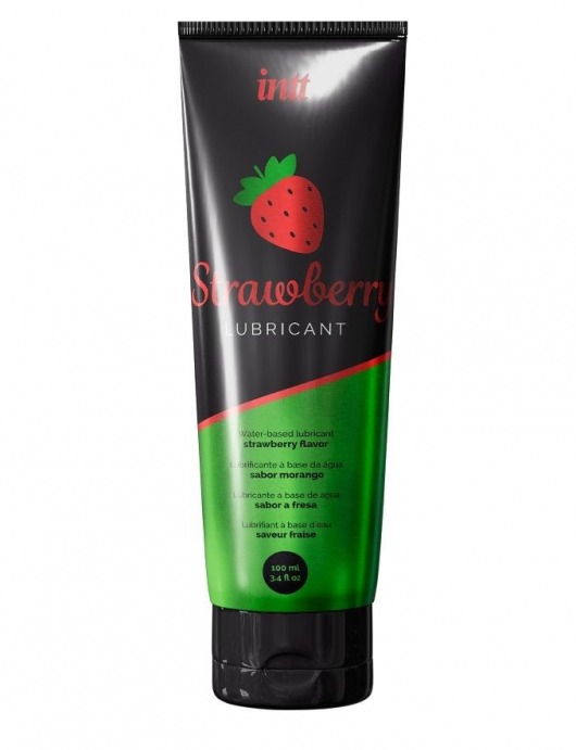 Смазка на водной основе с ароматом клубники Strawberry Lubricant - 100 мл. - INTT - купить с доставкой в Находке