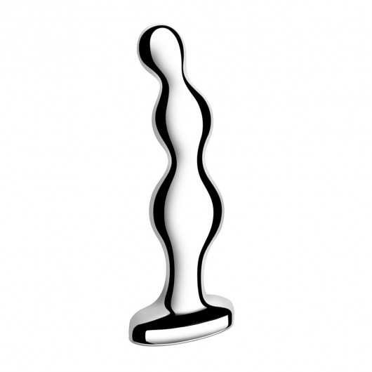 Стальной анальный фаллоимитатор для простаты Stainless Steel Anal Beads - 13 см. - b-Vibe - в Находке купить с доставкой