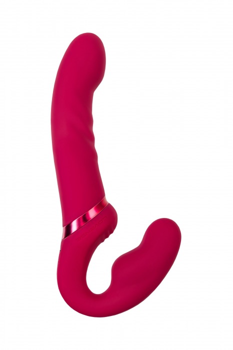 Малиновый безремневой страпон Lapis - 23 см. - Lovense - купить с доставкой в Находке