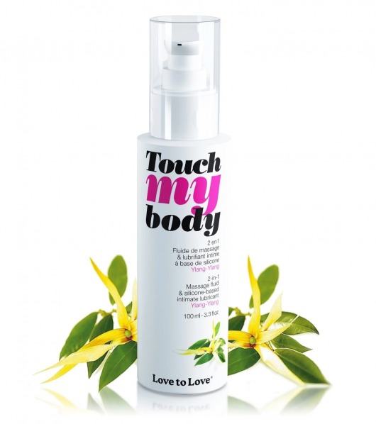 Силиконовый лубрикант 2-в-1 Touch My Body с ароматом иланг-иланга - 100 мл. - Love to Love - купить с доставкой в Находке