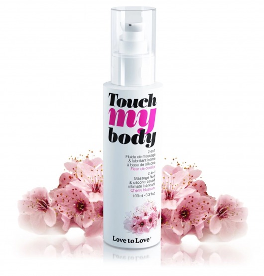 Силиконовый лубрикант 2-в-1 Touch My Body с ароматом вишнёвого цвета - 100 мл. - Love to Love - купить с доставкой в Находке
