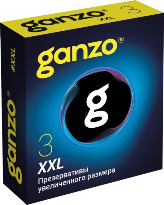 Презервативы увеличенного размера Ganzo XXL - 3 шт. - Ganzo - купить с доставкой в Находке