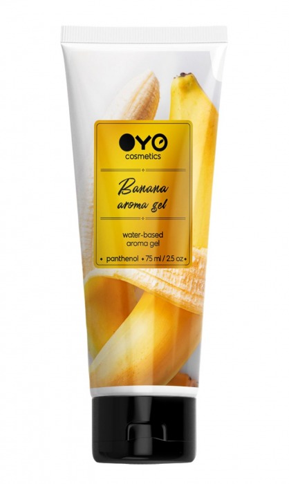 Лубрикант на водной основе OYO Aroma Gel Banana с ароматом банана - 75 мл. - OYO - купить с доставкой в Находке
