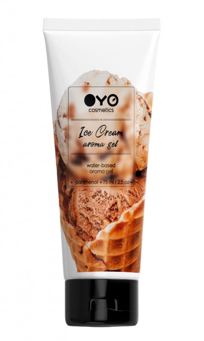 Лубрикант на водной основе OYO Aroma Gel Ice Cream с ароматом пломбира - 75 мл. - OYO - купить с доставкой в Находке