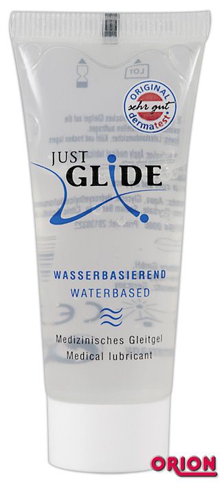 Вагинальная смазка на водной основе JUSTGLIDE - 20 мл. - Orion - купить с доставкой в Находке