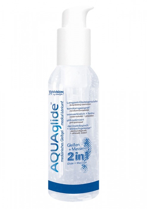 Вагинальная смазка 2-в-1 на водной основе AQUAglide - 125 мл. - Joy Division - купить с доставкой в Находке