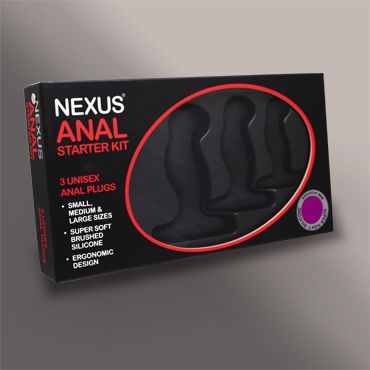 Набор из 3 массажеров простаты чёрного цвета NEXUS ANAL STARTER KIT - Nexus Range - в Находке купить с доставкой