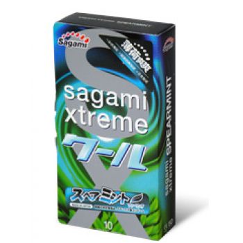 Презервативы Sagami Xtreme Mint с ароматом мяты - 10 шт. - Sagami - купить с доставкой в Находке