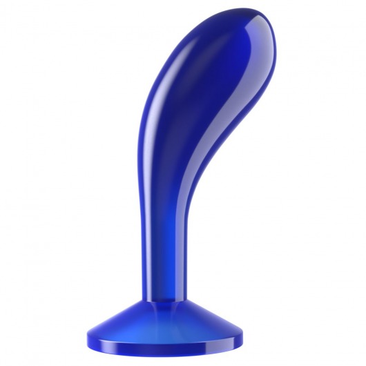 Синяя анальная втулка Flawless Clear Prostate Plug 6.0 - 15 см. - Lovetoy - в Находке купить с доставкой