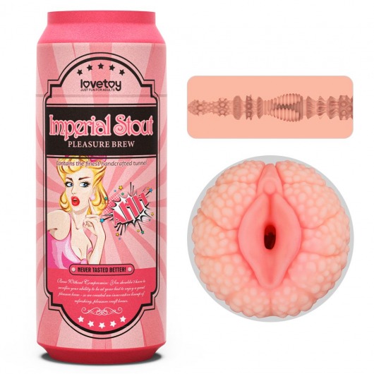 Мастурбатор-вагина Pleasure Brew Masturbator-Imperial Stout в банке - Lovetoy - в Находке купить с доставкой