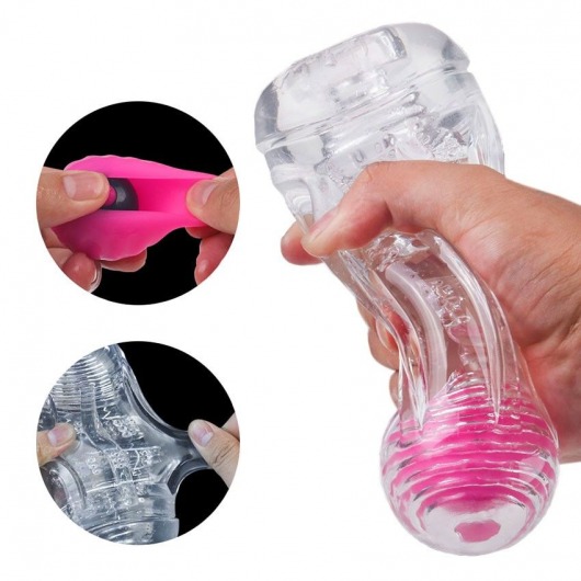 Прозрачный вибромастурбатор Space Capsule-RСT - S-HANDE - в Находке купить с доставкой