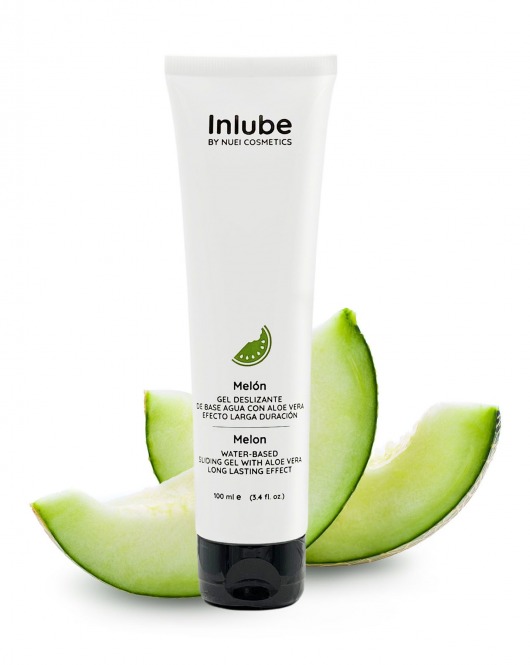Лубрикант на водной основе Nuei Inlube с алоэ вера и ароматом дыни - 100 мл. - Nuei cosmetics - купить с доставкой в Находке