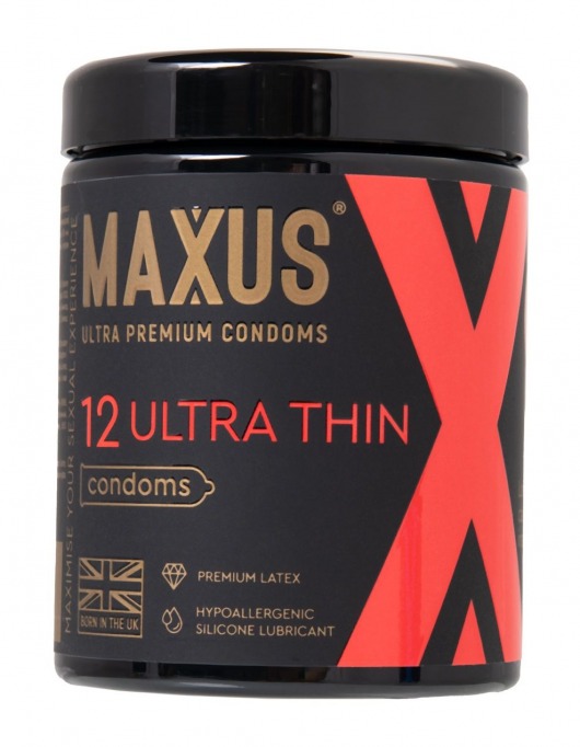 Ультратонкие презервативы MAXUS Ultra Thin - 12 шт. - Maxus - купить с доставкой в Находке
