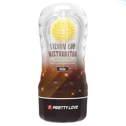 Прозрачный текстурированный мастурбатор Vacuum Cup Masturbator Stellar - Baile - в Находке купить с доставкой