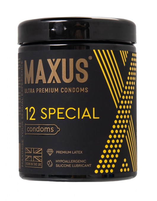 Презервативы с точками и рёбрами MAXUS Special - 12 шт. - Maxus - купить с доставкой в Находке