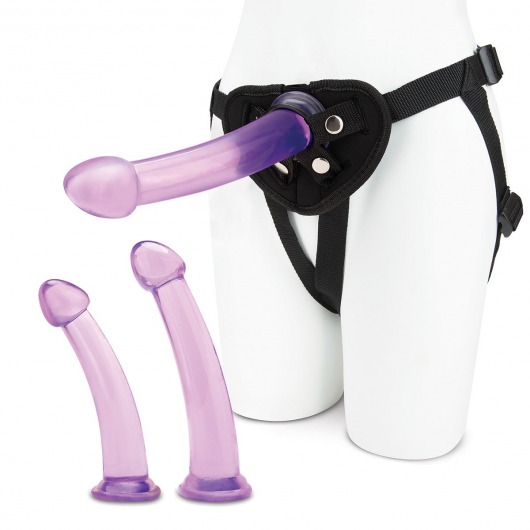 Тренировочный набор с тремя насадками Pegging Training Set - Lux Fetish - купить с доставкой в Находке