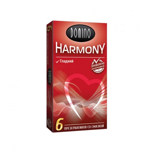 Гладкие презервативы Domino Harmony - 6 шт. - Domino - купить с доставкой в Находке