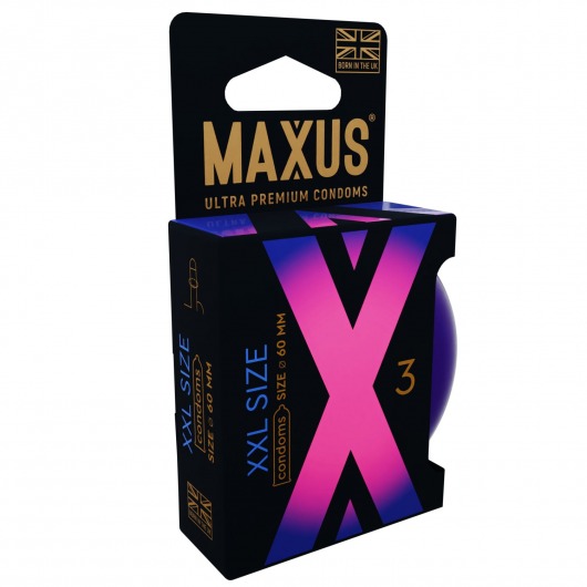 Презервативы Maxus XXL увеличенного размера - 3 шт. - Maxus - купить с доставкой в Находке