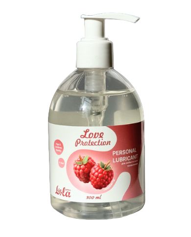 Лубрикант на водной основе Love Protection Raspberry с ароматом малины - 300 мл. - Lola Games - купить с доставкой в Находке