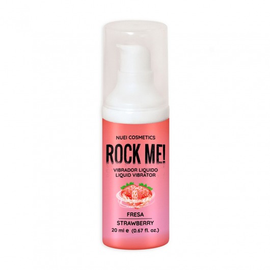 Жидкий вибратор Nuei Rock Me! с ароматом клубники - 20 мл. - Nuei cosmetics - купить с доставкой в Находке