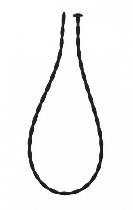 Черный уретральный массажер Glide Medium - 30 см. - Lola Games - купить с доставкой в Находке