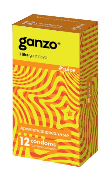 Ароматизированные презервативы Ganzo Juice - 12 шт. - Ganzo - купить с доставкой в Находке