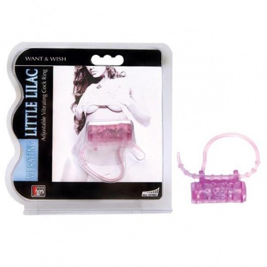 Эрекционное кольцо с вибратором LITTLE LILAC - Dream Toys - в Находке купить с доставкой