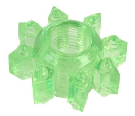 Зеленое эрекционное кольцо-звезда - Toyfa Basic - в Находке купить с доставкой