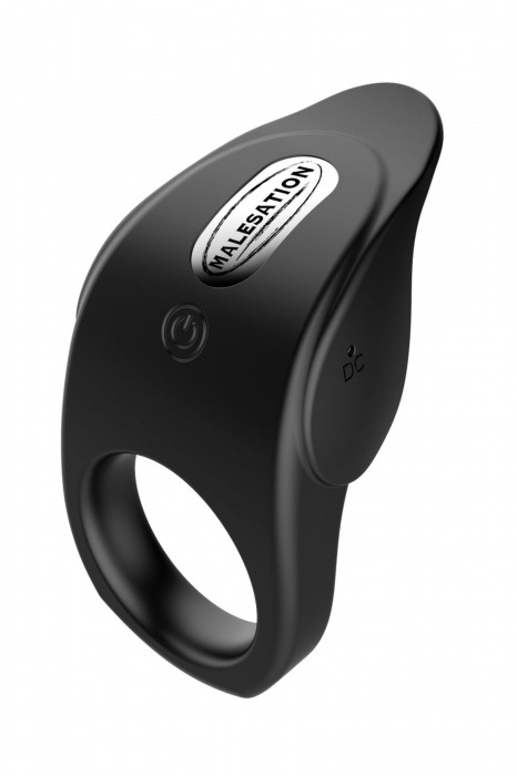Черное эрекционное виброкольцо Vibro Lust Ring - MALESATION - в Находке купить с доставкой