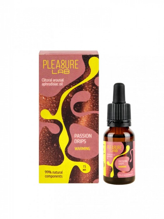 Капли с согревающим эффектом Passion Drips Warming - 15 мл. - Pleasure Lab - купить с доставкой в Находке
